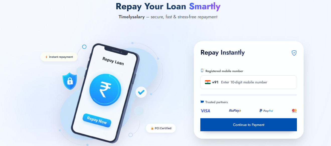 Step 2 Screenshot - Repay Loan page